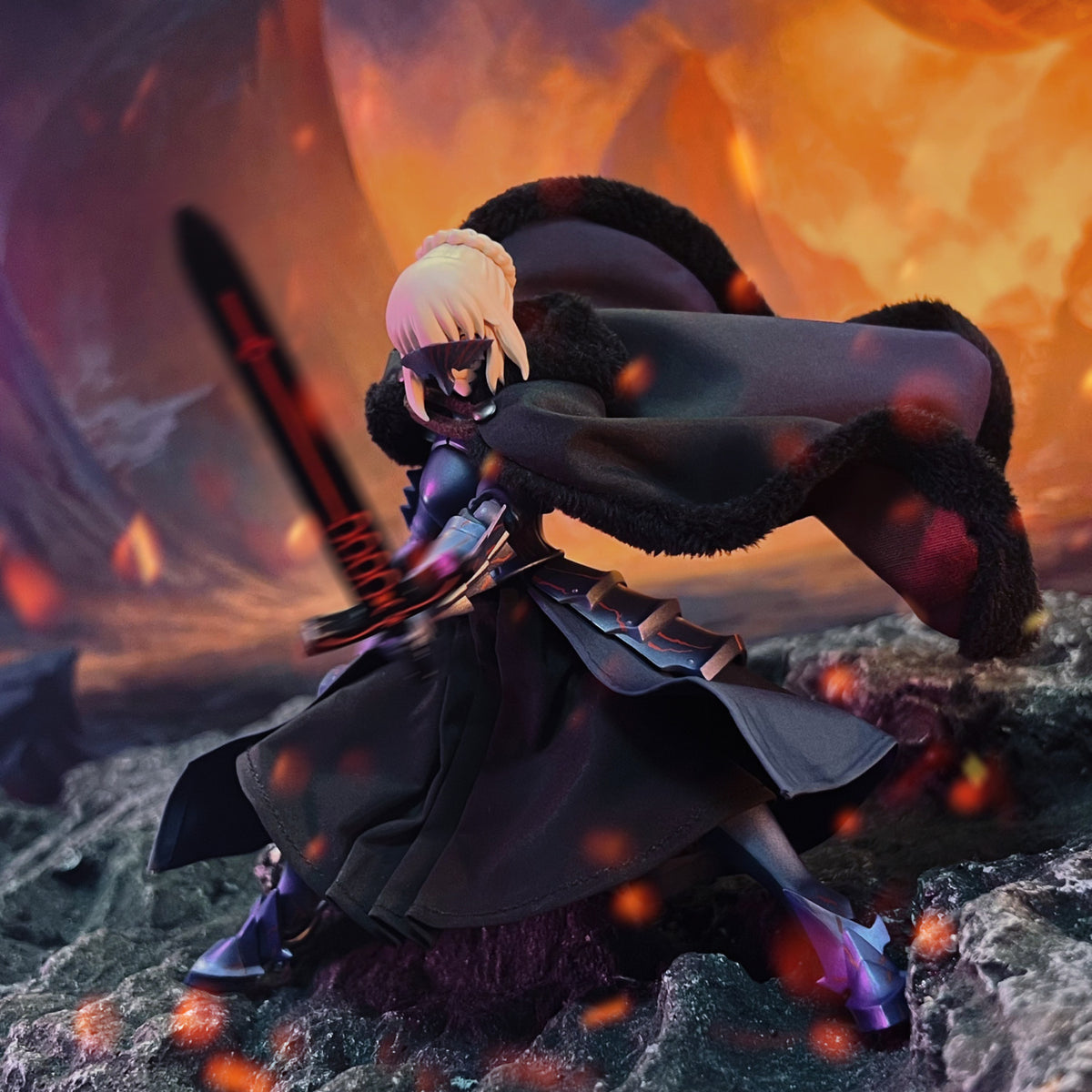 Custom 1/12 Clothing for figma Fate Night Saber Alter 2.0