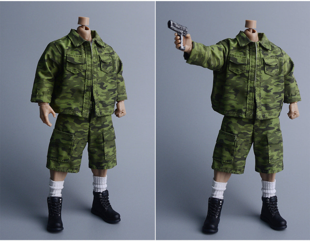 Custom 1/12 Clothing Accessories Military Uniform for 1/12 Scale Strong Body
