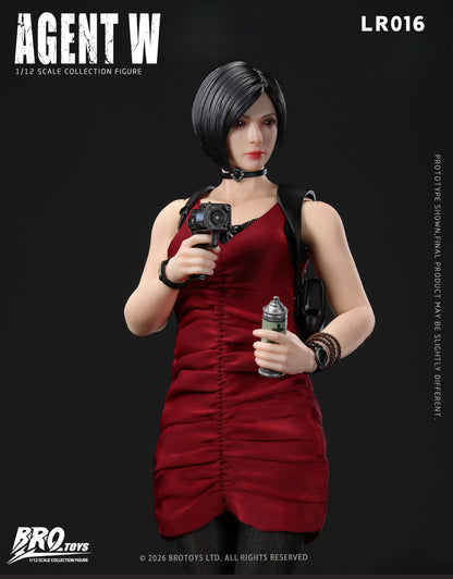 (Pre-Order) Brotoys 1/12 Agent W LR016 action figure with bonus and office DLC diorama
