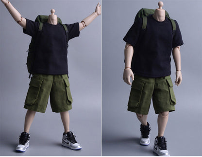 Custom 1/12 Clothing Accessories Backpack for 1/12 Scale Action Figure
