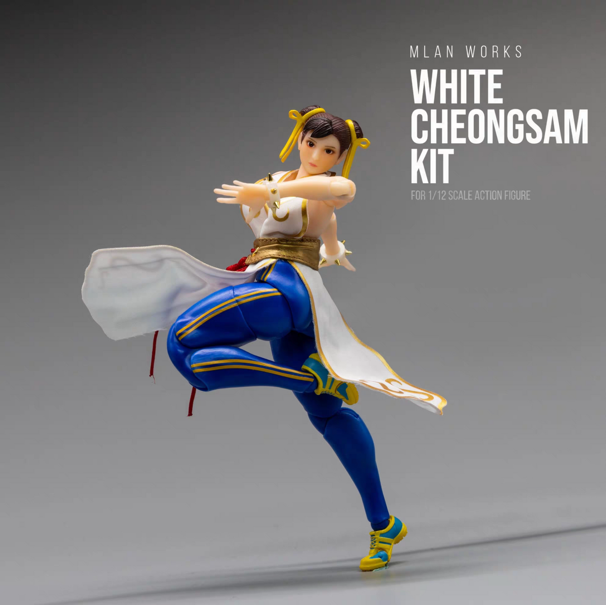 Custom 1/12 Clothing for Whale Studio Fighting Girl Chun Li