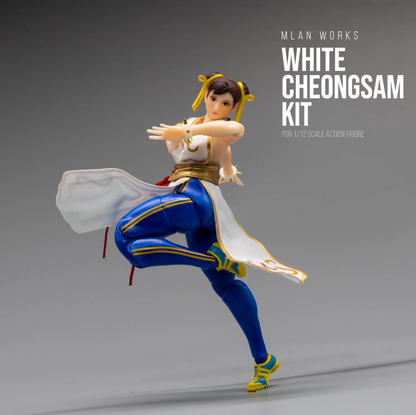 Custom 1/12 Clothing for Whale Studio Fighting Girl Chun Li