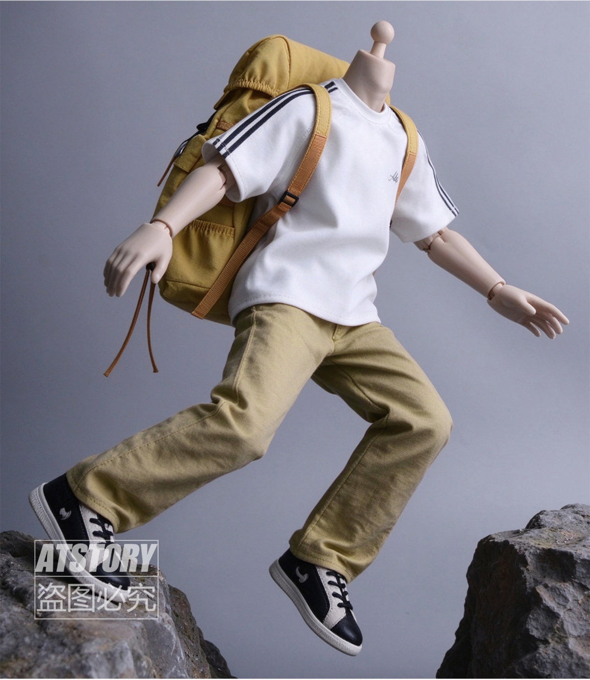 Custom 1/12 Clothing Accessories Backpack for 1/12 Scale Action Figure