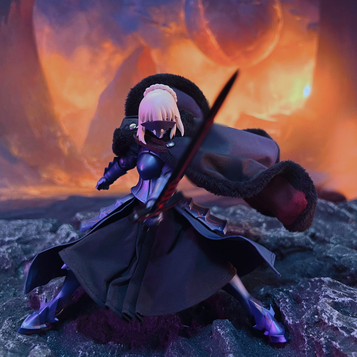 Custom 1/12 Clothing for figma Fate Night Saber Alter 2.0