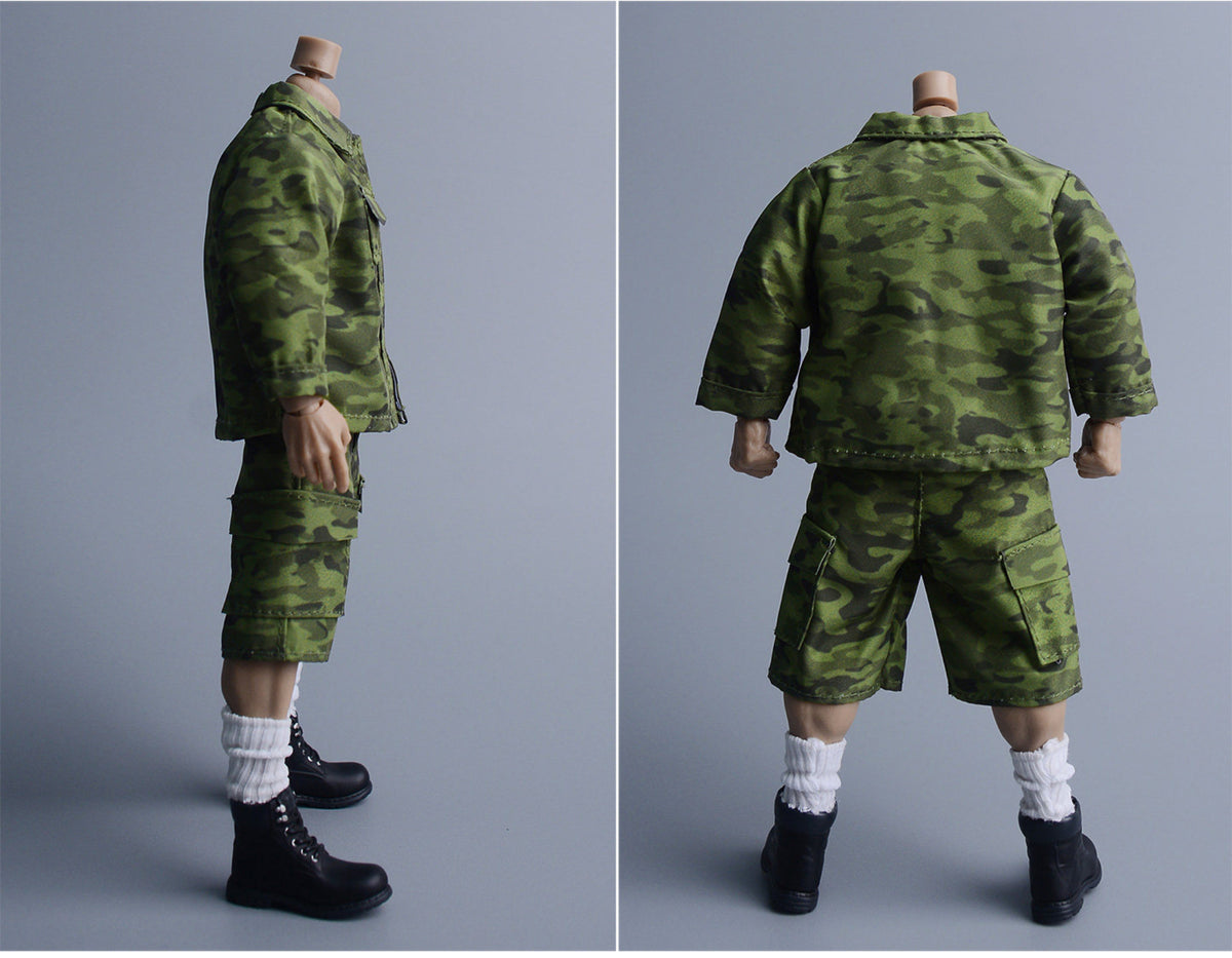 Custom 1/12 Clothing Accessories Military Uniform for 1/12 Scale Strong Body