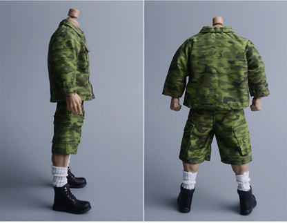 Custom 1/12 Clothing Accessories Military Uniform for 1/12 Scale Strong Body