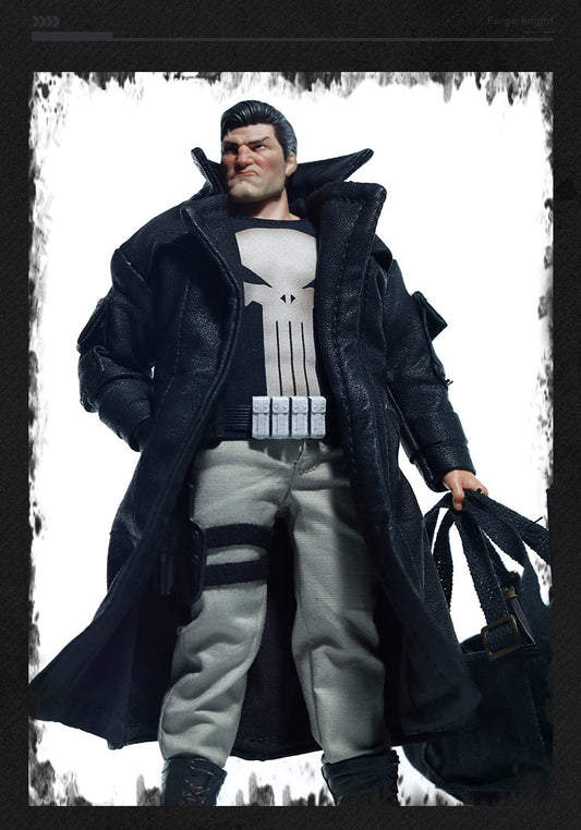 Custom 1/12 Clothing Accessories for Punisher Coat