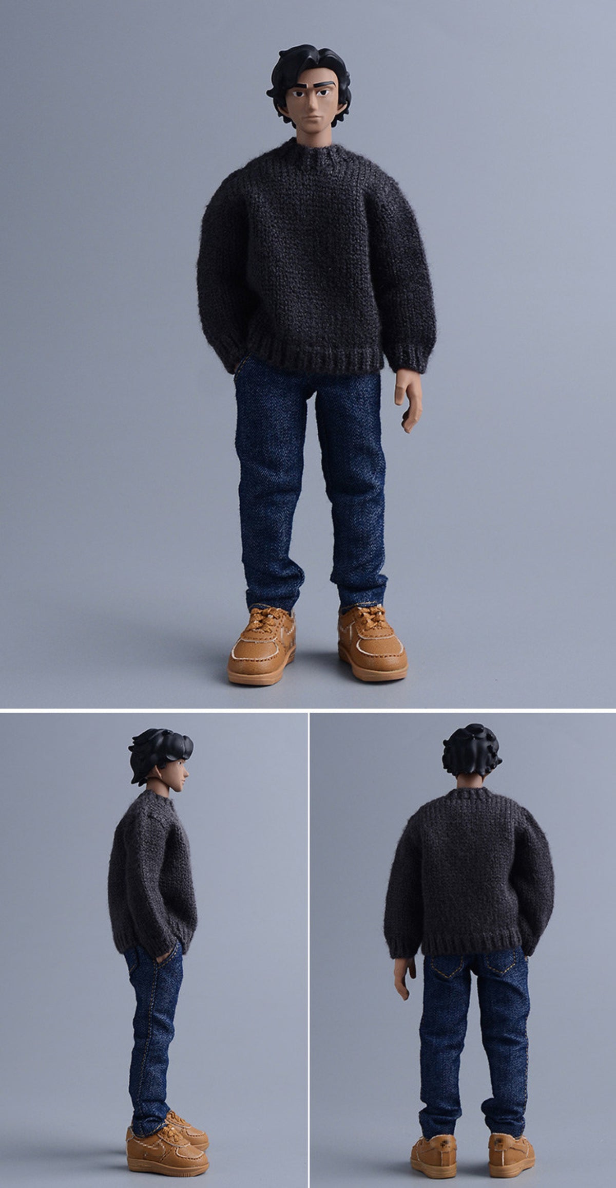 Custom 1/12 Clothing Accessories Shoes for 1/12 Scale Action Figure