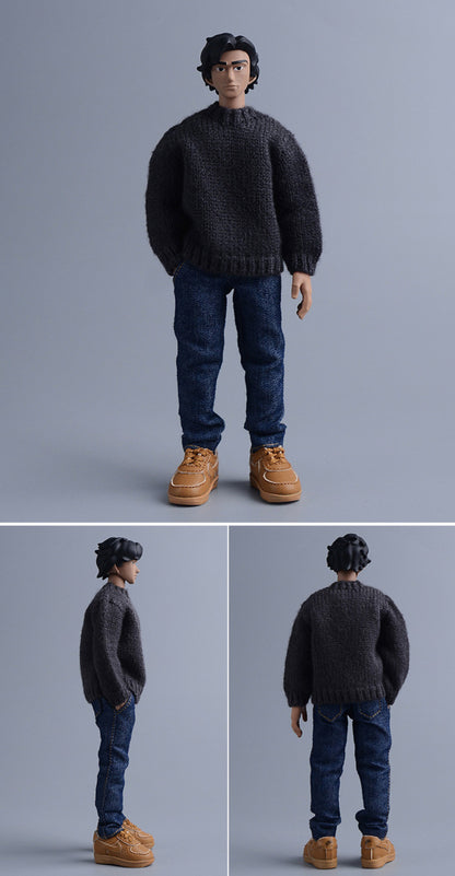 Custom 1/12 Clothing Accessories Shoes for 1/12 Scale Action Figure