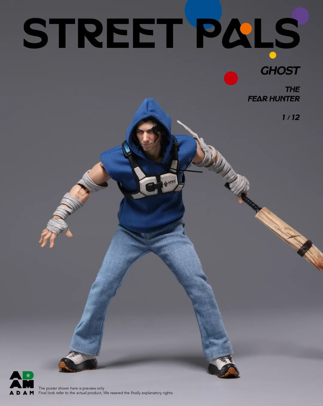 (Pre-Order) ADAM 1/12 Street Pals "Fear Hunter" Ghost Action figure