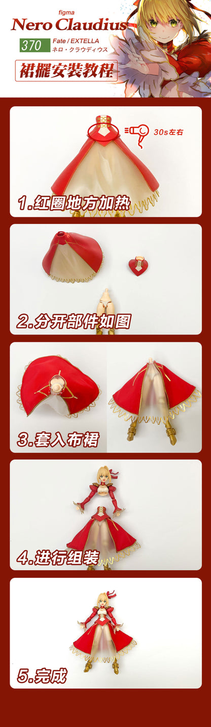 Custom 1/12 Clothing for figma red saber