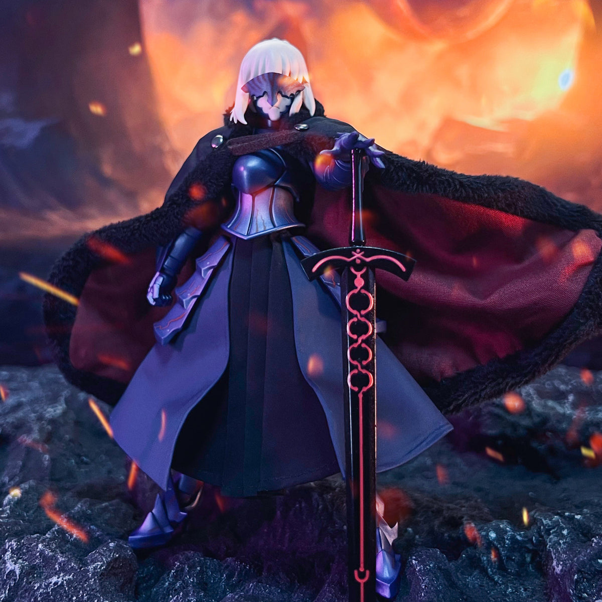Custom 1/12 Clothing for figma Fate Night Saber Alter 2.0