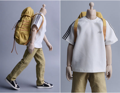 Custom 1/12 Clothing Accessories Backpack for 1/12 Scale Action Figure