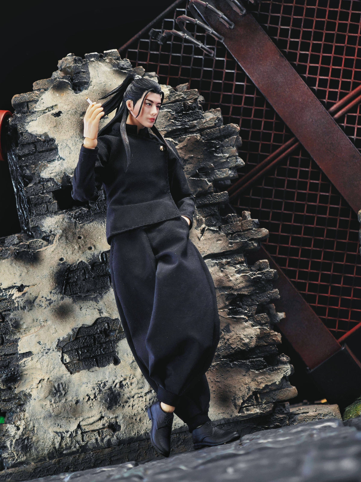 Custom 1/12 Jujutsu High Uniform Clothing for Jujutsu Kaisen Suguru Geto (Romankey / VToys Body)