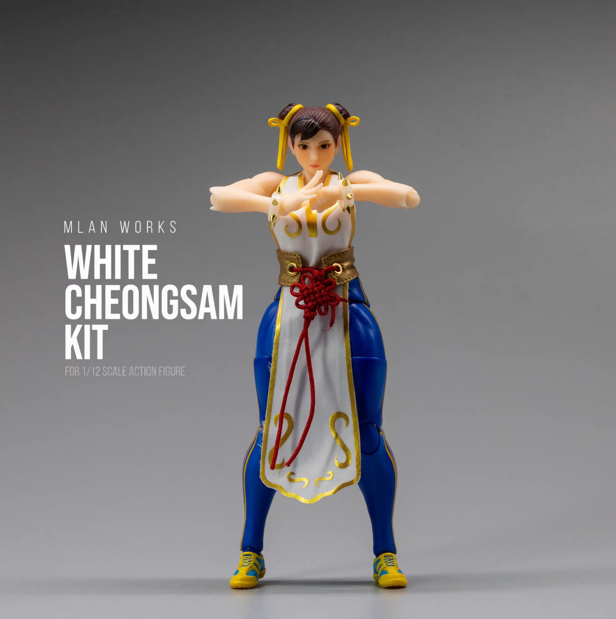 Custom 1/12 Clothing for Whale Studio Fighting Girl Chun Li