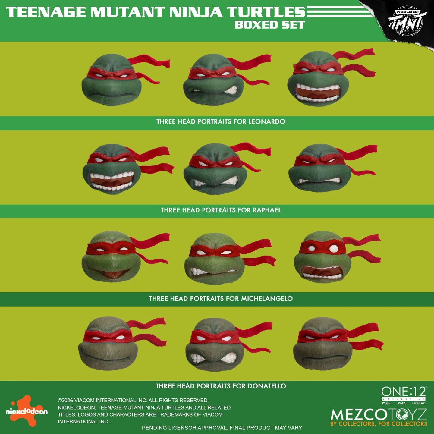 (Pre-Order) Mezco One:12 Collective Teenage Mutant Ninja Turtles (Comics) Deluxe Boxed Set