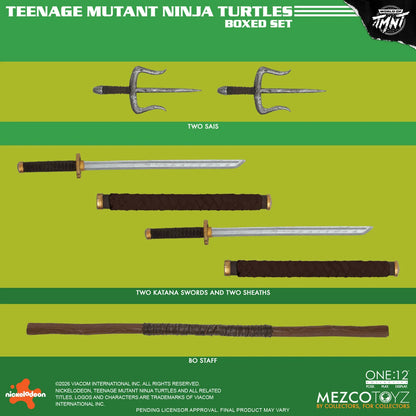(Pre-Order) Mezco One:12 Collective Teenage Mutant Ninja Turtles (Comics) Deluxe Boxed Set