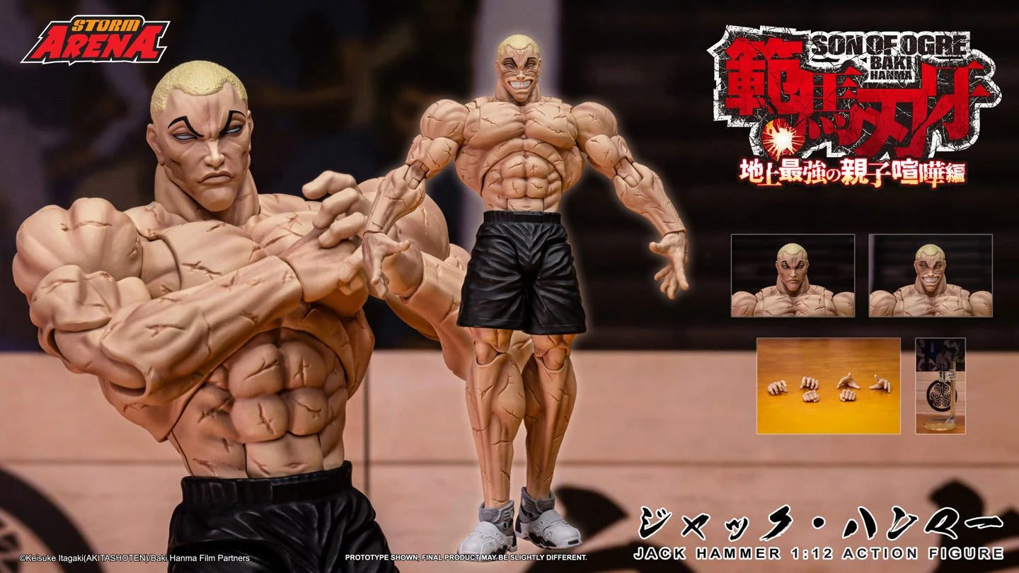 (Pre-Order) Baki Hanma: Son of Ogre Storm Arena Jack Hammer 1/12 Scale Action Figure