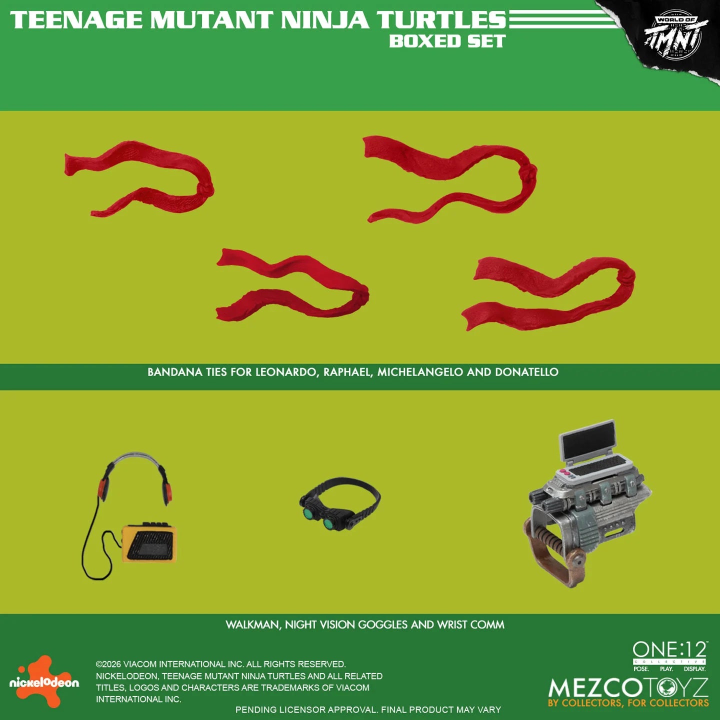 (Pre-Order) Mezco One:12 Collective Teenage Mutant Ninja Turtles (Comics) Deluxe Boxed Set