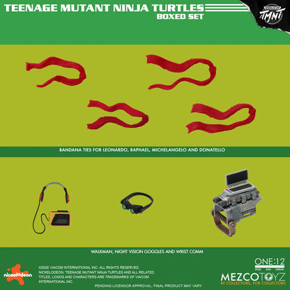 (Pre-Order) Mezco One:12 Collective Teenage Mutant Ninja Turtles (Comics) Deluxe Boxed Set