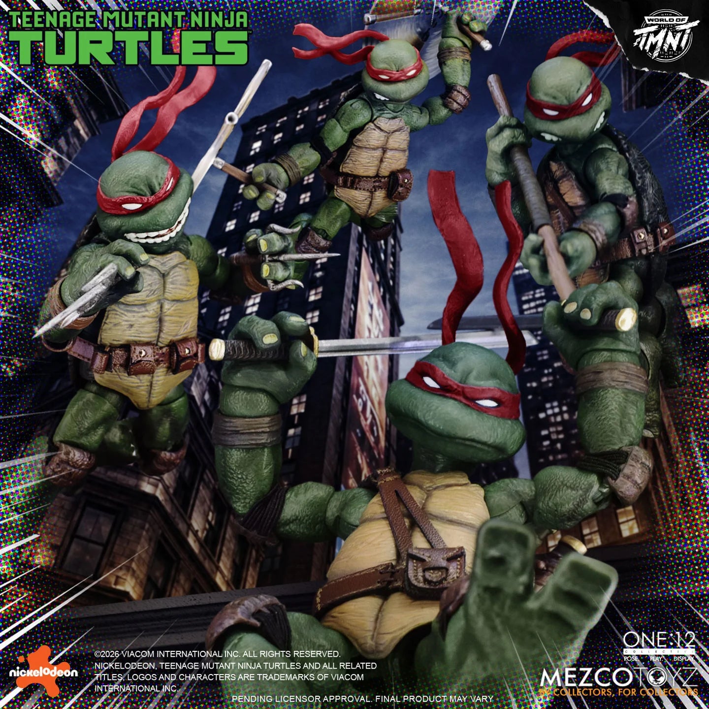 (Pre-Order) Mezco One:12 Collective Teenage Mutant Ninja Turtles (Comics) Deluxe Boxed Set