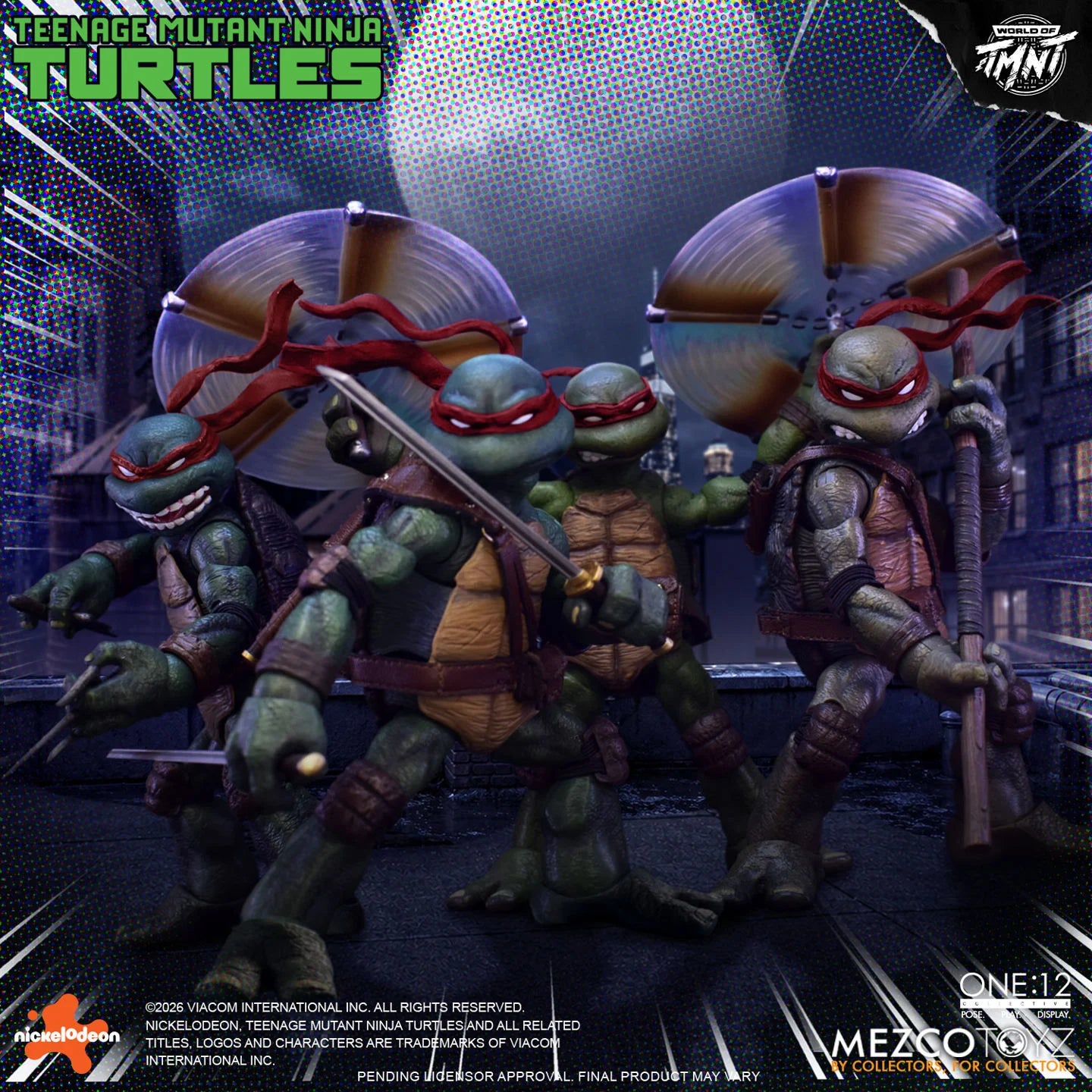 (Pre-Order) Mezco One:12 Collective Teenage Mutant Ninja Turtles (Comics) Deluxe Boxed Set
