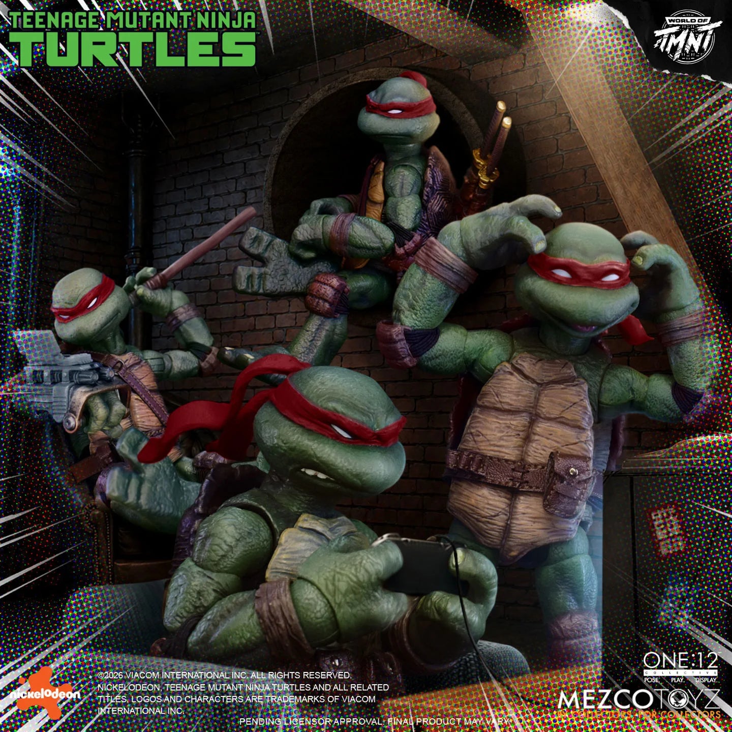 (Pre-Order) Mezco One:12 Collective Teenage Mutant Ninja Turtles (Comics) Deluxe Boxed Set