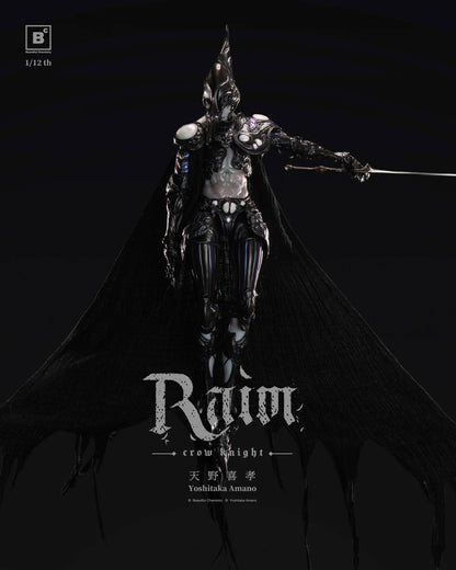 (Pre-Order) Yoshitaka Amano's Crow Knight Raim 1/12 Scale Action Figure
