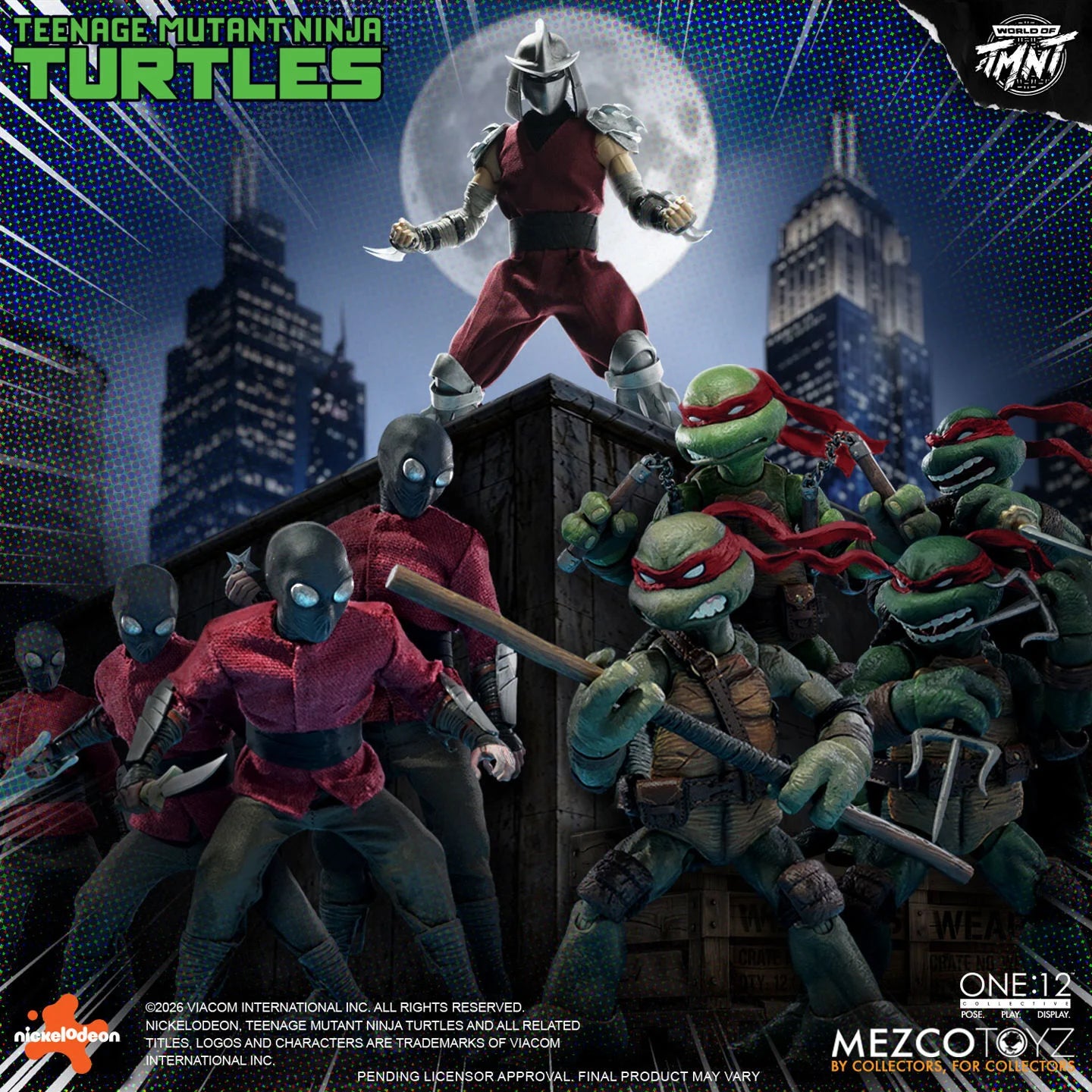 (Pre-Order) Mezco One:12 Collective Teenage Mutant Ninja Turtles (Comics) Deluxe Boxed Set