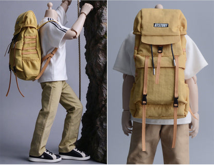 Custom 1/12 Clothing Accessories Backpack for 1/12 Scale Action Figure