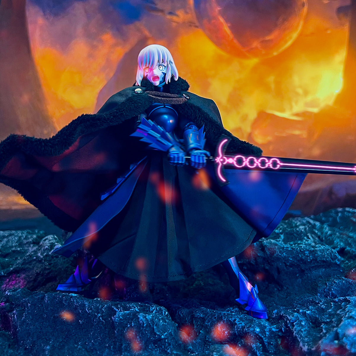 Custom 1/12 Clothing for figma Fate Night Saber Alter 2.0