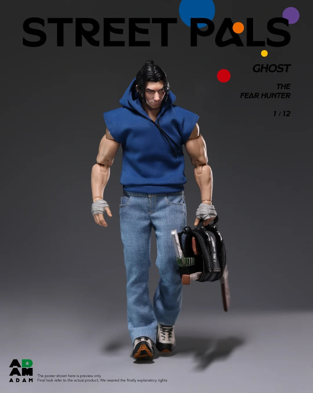 (Pre-Order) ADAM 1/12 Street Pals "Fear Hunter" Ghost Action figure