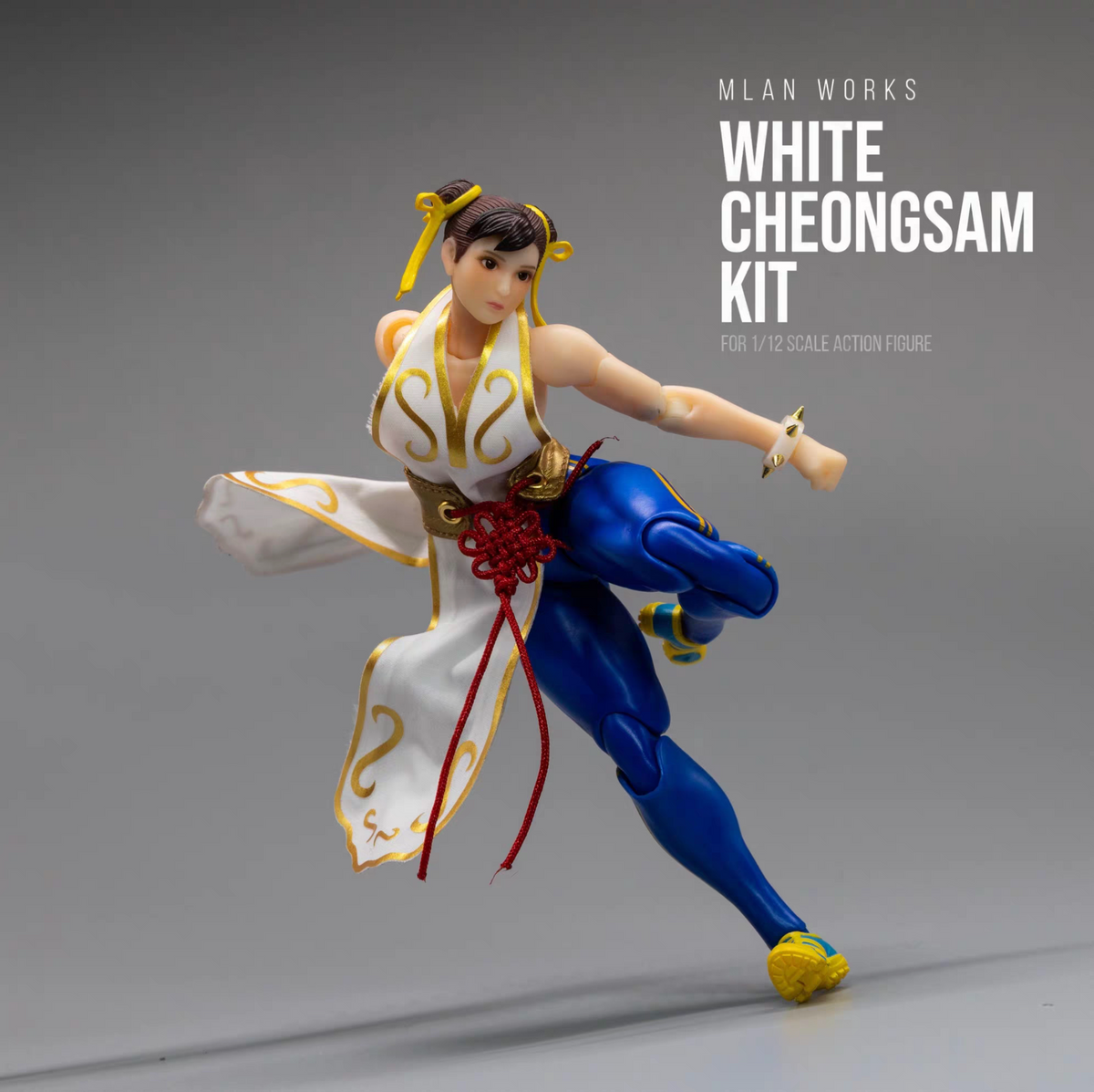 Custom 1/12 Clothing for Whale Studio Fighting Girl Chun Li