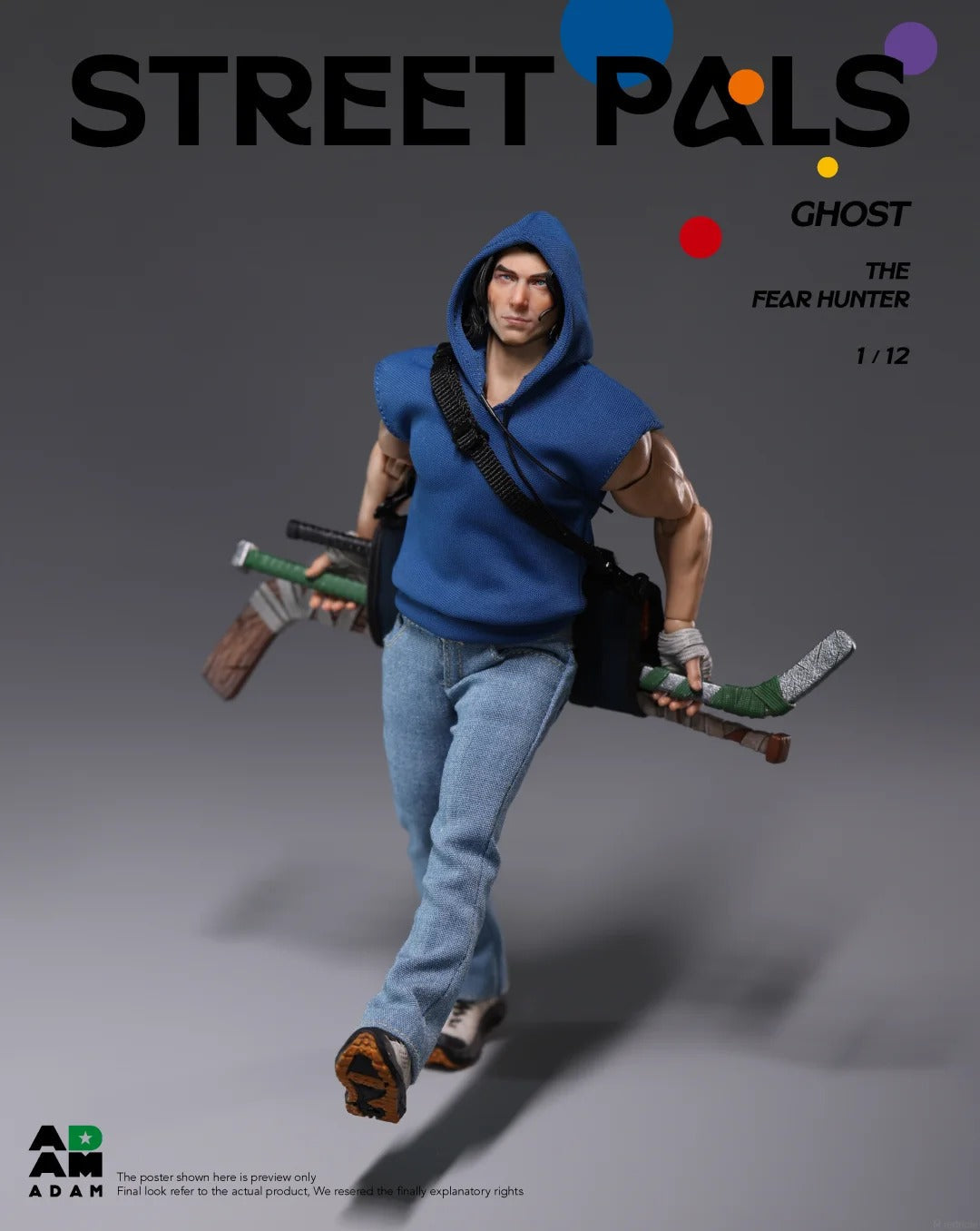(Pre-Order) ADAM 1/12 Street Pals "Fear Hunter" Ghost Action figure