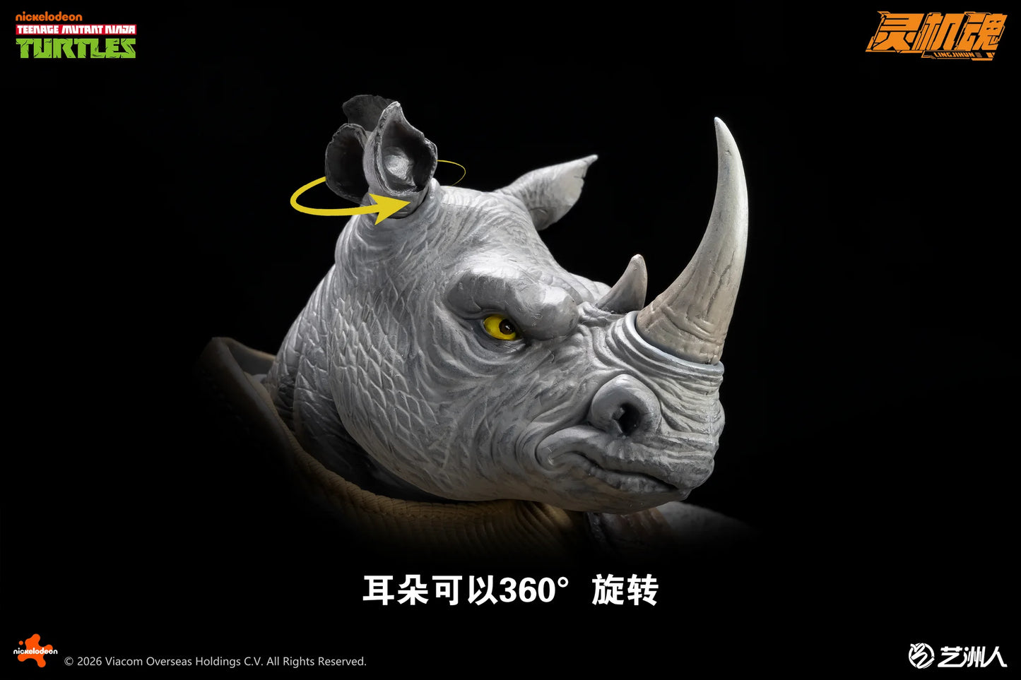 (Pre-Order) Lingjihun Official Licensed TMNT 1/12 Rocksteady