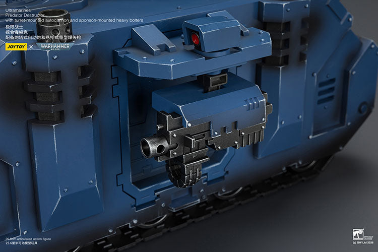 (Pre-Order) Warhammer 40k Ultramarines Predator Destructor with turret-mounted autocannon and sponson-mounted heavy bolters