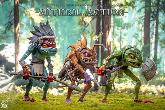 Mithril Action 1/10 Monsters 01 Defender 02 Archer 03 Chief action figure (In Stock)