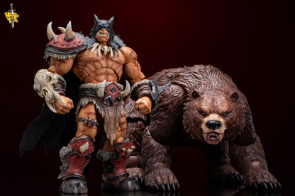 (Pre-Order) Hero Toys 1/10 Tribal Hunter Orc tracker and war bear action figure