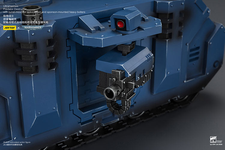 (Pre-Order) Warhammer 40k Ultramarines Predator Destructor with turret-mounted autocannon and sponson-mounted heavy bolters