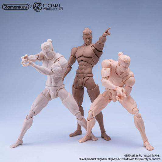 (Pre-Order) Romankey x COWL 1/12 Super Movable Male Body White, Yellow and Tan (Reissue)