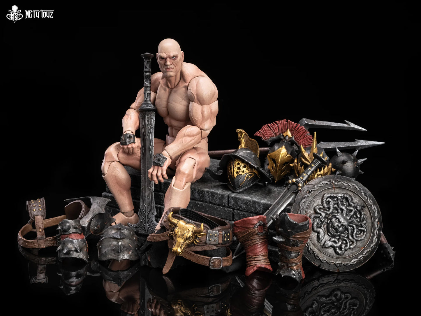 (Pre-Order) Mety toyz 1/10 Gladiator Spartan Slayer Berserker action figure