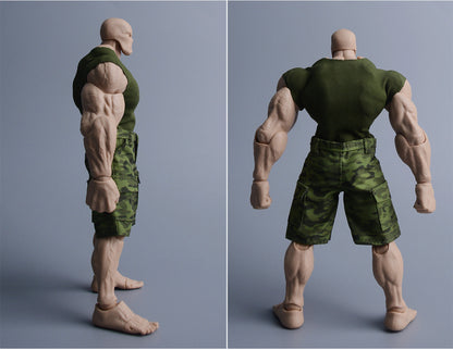 Custom 1/12 Clothing Accessories Military Uniform for 1/12 Scale Strong Body
