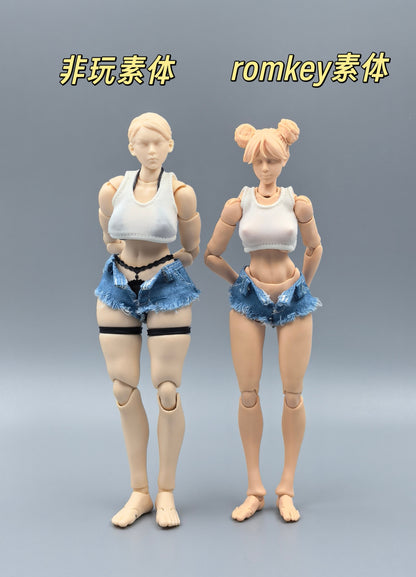 Custom 1/12 Clothing Jeans for Action Figures
