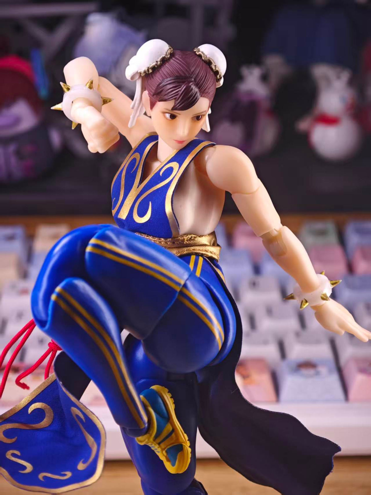 Custom 1/12 Clothing for Whale Studio Fighting Girl Chun Li
