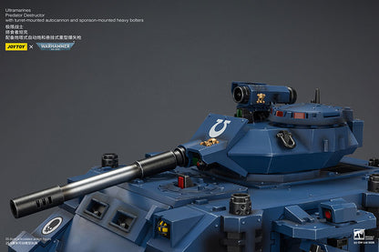 (Pre-Order) Warhammer 40k Ultramarines Predator Destructor with turret-mounted autocannon and sponson-mounted heavy bolters