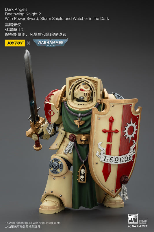 (Pre-Order) Warhammer 40k Dark Angels Deathwing Knight 2 With Power Sword, Storm Shield and Watcher in the Dark