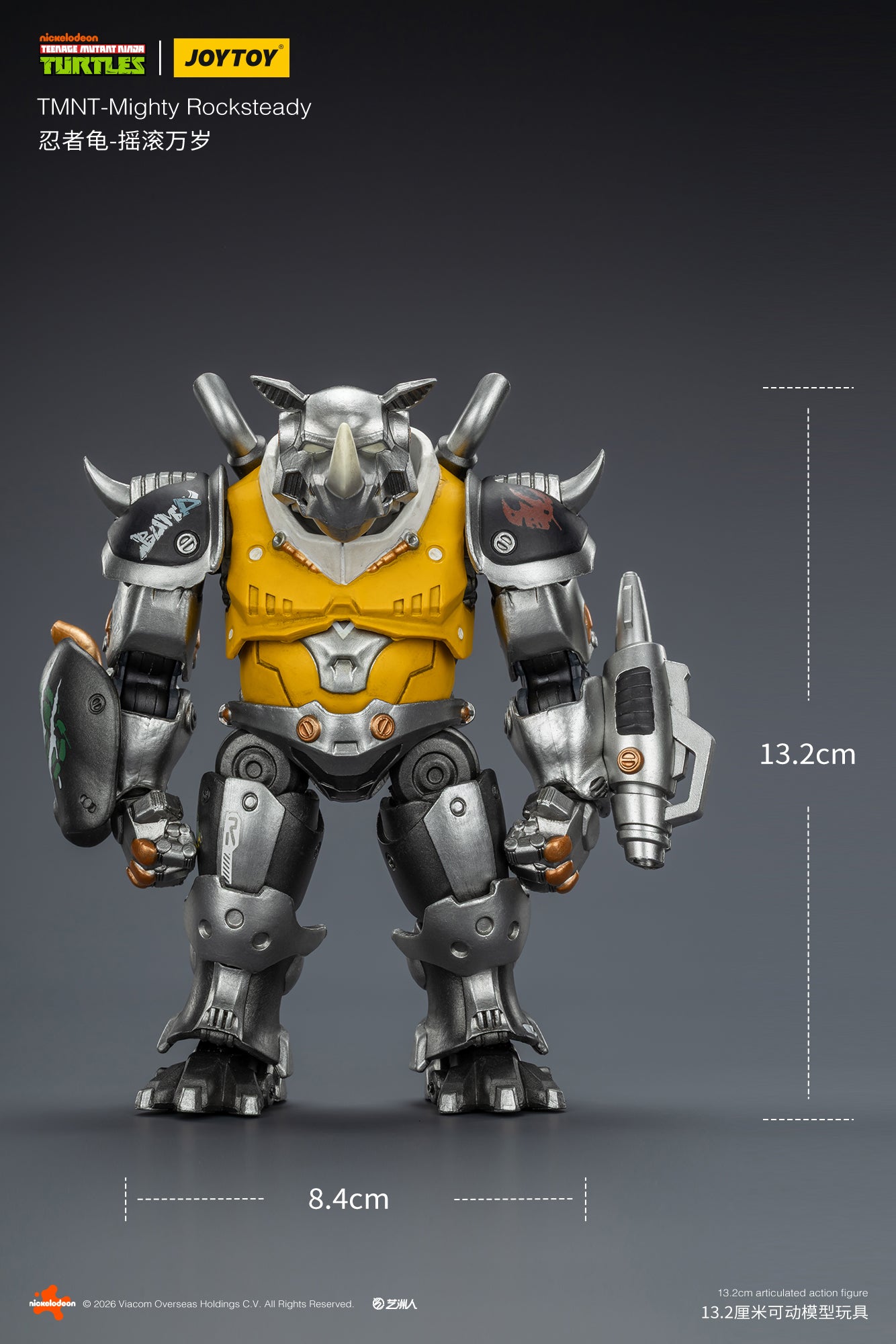 JOY TOY TMNT Mighty Rocksteady