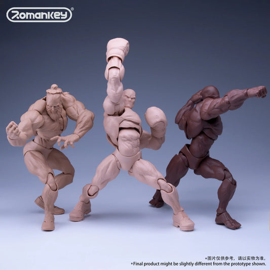 (Pre-Order) Romankey 1/12 Highly Articulated Male Body UMS003 BIG GUY Ver A B and C