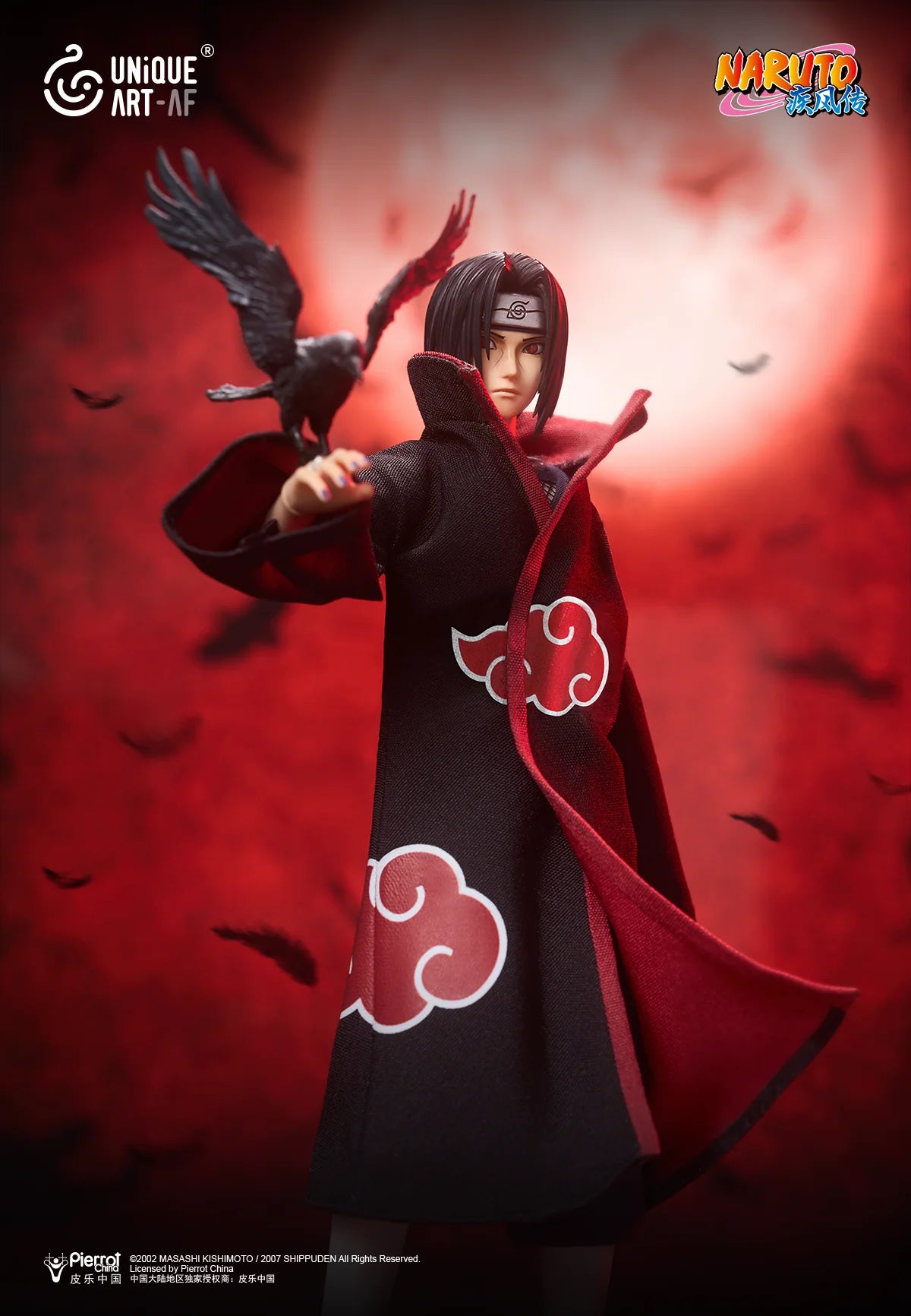 (Pre-Order) Unique Art 1/12 Official Licensed Naruto Itachi Uchiha action figure