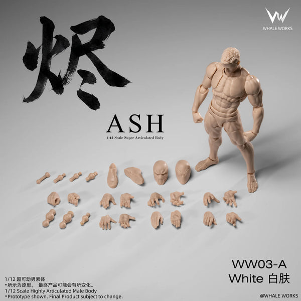 Whale Works 1/12 Super Articulated Male Body ASH action figure